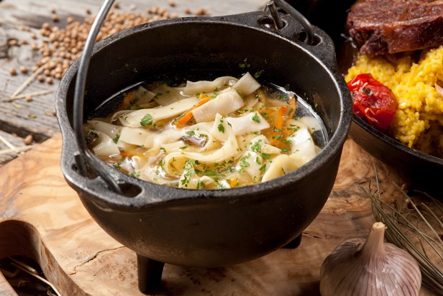 Лапша куриная с потрошками