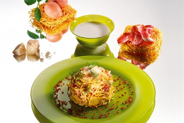 Лапша с соусом Карбонара