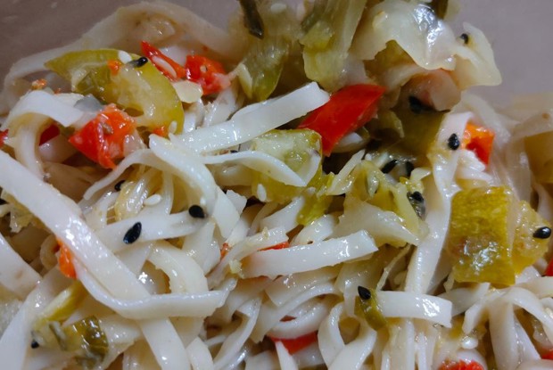 Лапша удон с овощами