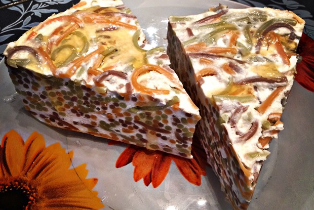 Лапшевик с творогом и ягодами