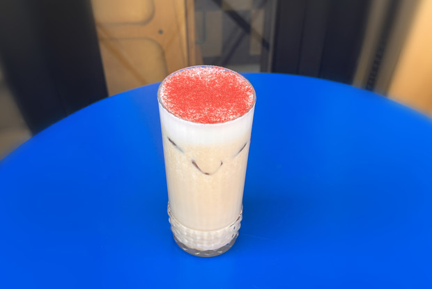 Латте с алоэ и розой