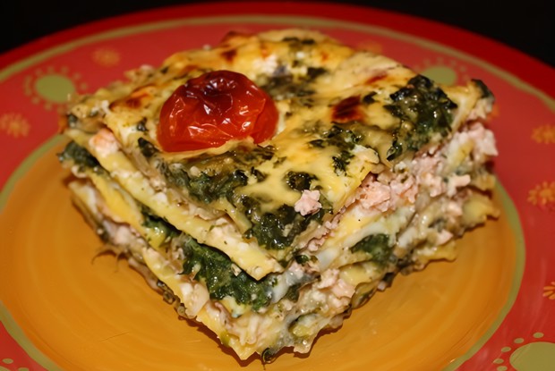 Лазанья болоньезе с моцареллой