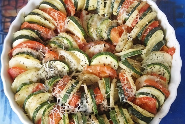 Легкое овощное соте