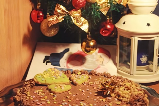 Ленинградский торт с малиной