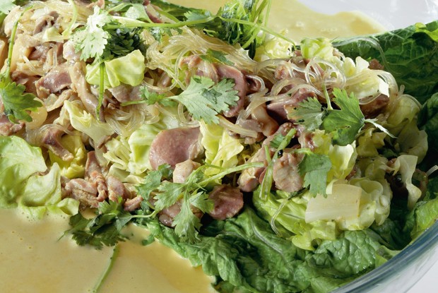 Ленивые голубцы с пекинской капустой, вермишелью и куриными желудками