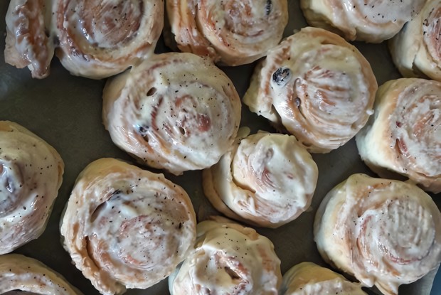 Ленивые булочки с корицей