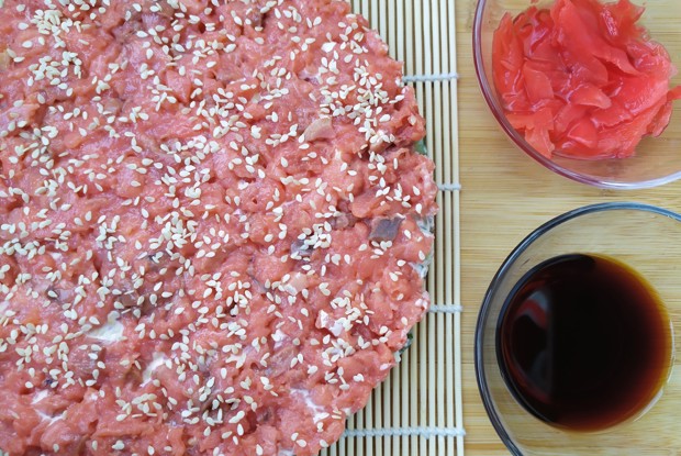 Ленивый суши-торт