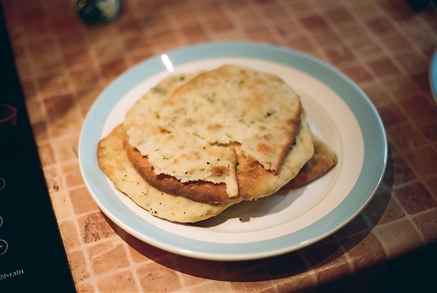 Лепешки с кинзой