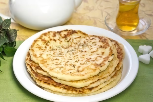 Лепешки с сыром на кефире