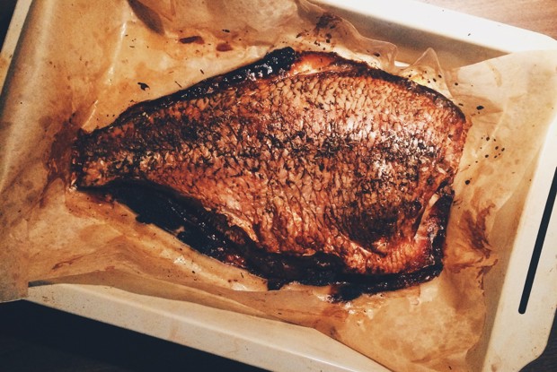 Лещ, запеченный в духовке