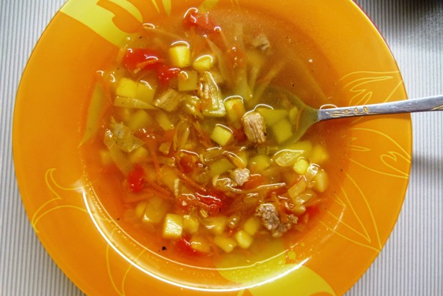 Летние щи с картофелем