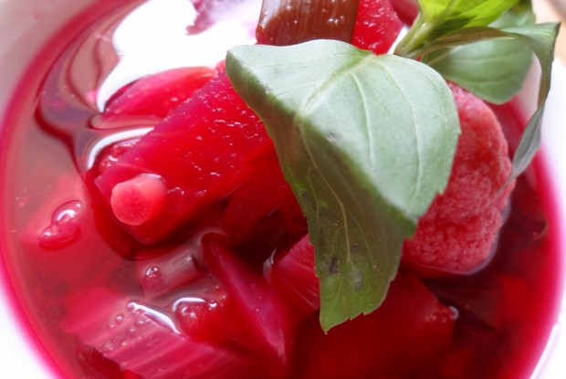 Летний борщ с бататом