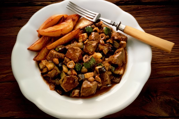 Летняя овощная закуска с цукини и баклажанами