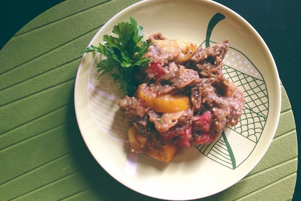 Летняя баклажанная закуска