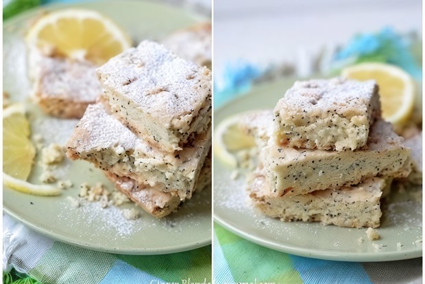 Лимонные квадратики с маком