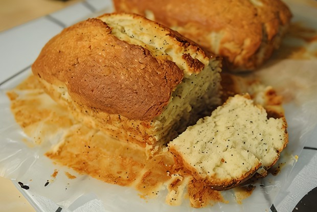 Лимонный кекс с маком на пахте