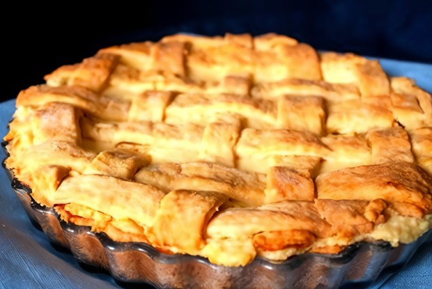 Лимонный пирог из песочного теста