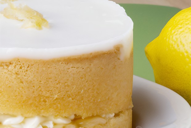 Лимонный пудинг со сливками