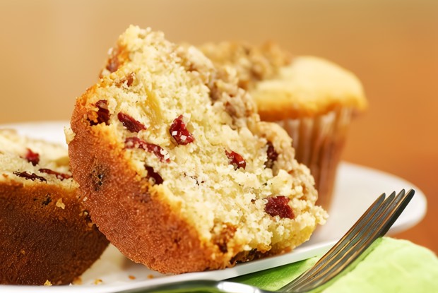 Лимонно-клюквенные маффины
