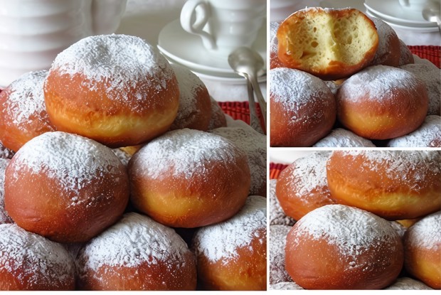 Лимонно-ванильные пончики