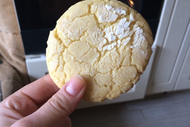 Лимонное печенье с трещинками