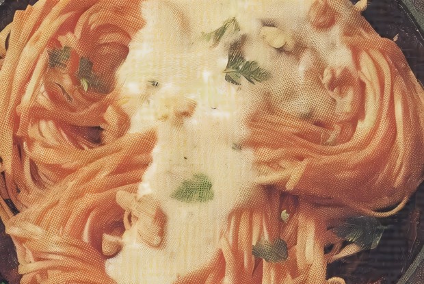 Лингвини с сырным соусом