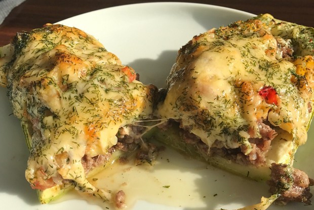 Лодочки из кабачков