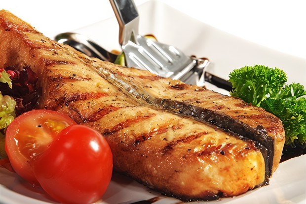 Лосось на сковороде-гриль