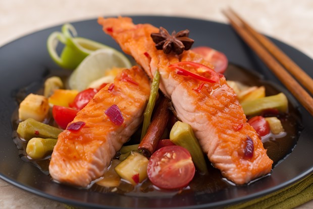 Лосось по-тайски