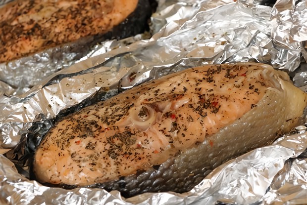 Лосось с имбирем