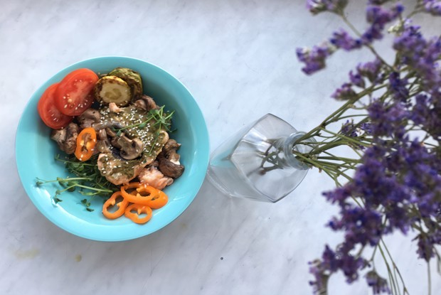 Лосось с микрогрином