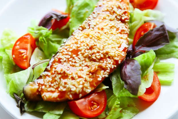 Лосось в горчичном маринаде