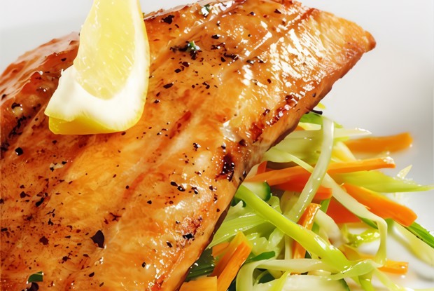 Лосось в кленовом сиропе и имбире