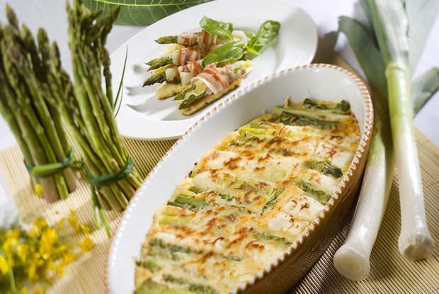 Лук-порей с карри