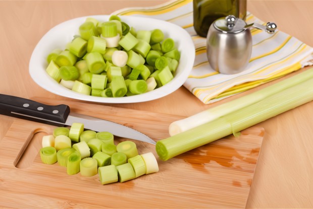 Лук-порей в маринаде