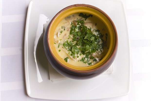 Луковая похлебка с зеленью