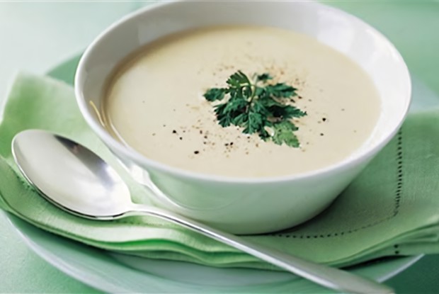 Луковый крем-суп с плавленым сыром