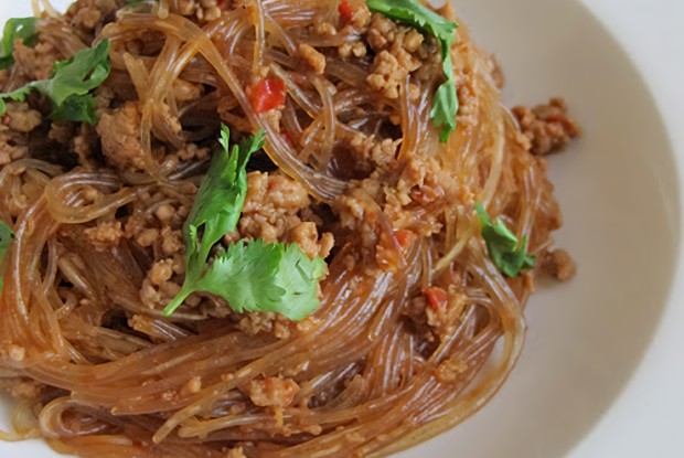 Ма йи шанг шу (стеклянная лапша с мясом)