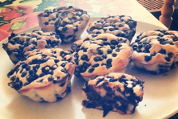 Маффины черничные