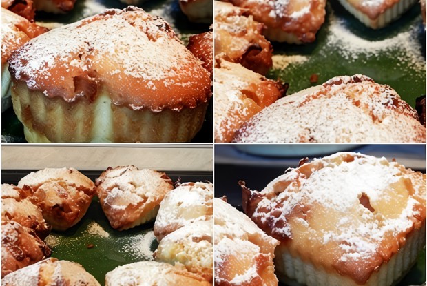 Маффины с белым шоколадом и виноградом