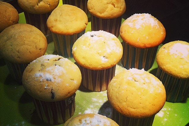 Маффины с черникой и шоколадом