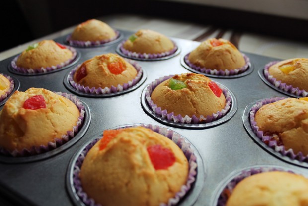 Маффины с цукатами