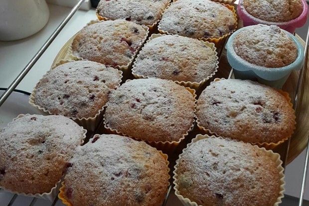 Маффины с клюквой