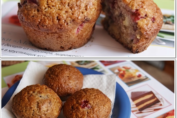 Маффины с клубникой