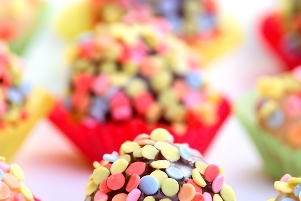 Маленькие шоколадно-мятные трюфельные печенья