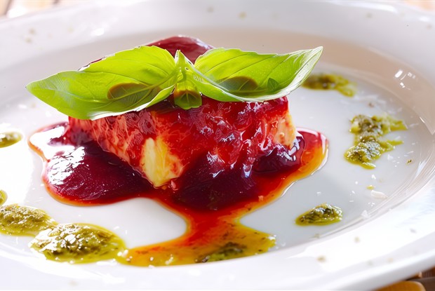 Малиновая панна-котта