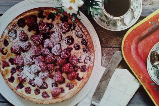 Малиновый кремовый пирог (Krämig paj med hallon)