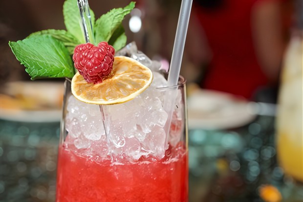 Малиновый лимонад с лаймом