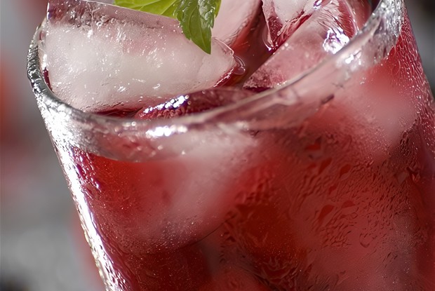 Малиновый лимонад с мятой
