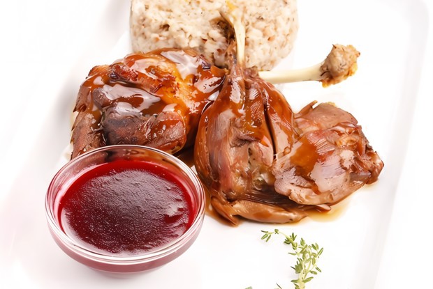 Малиновый соус с красным вином для птицы